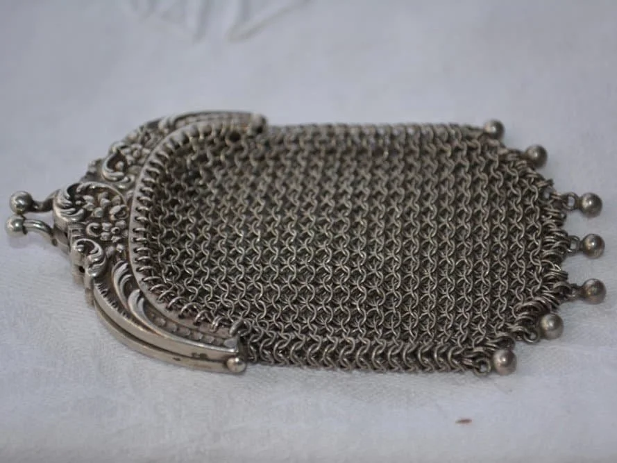 French Silver Chatelaine Coin Purse — For The Love of France
